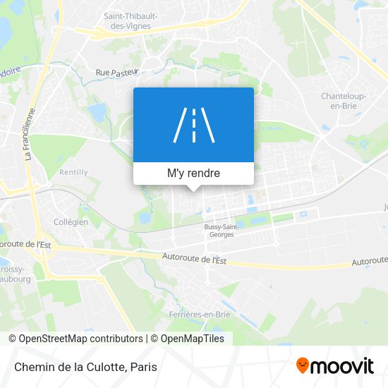 Chemin de la Culotte plan