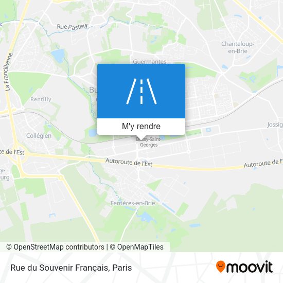 Rue du Souvenir Français plan