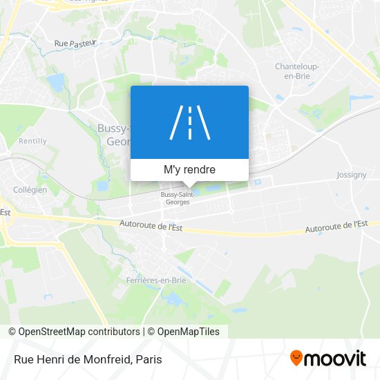 Rue Henri de Monfreid plan
