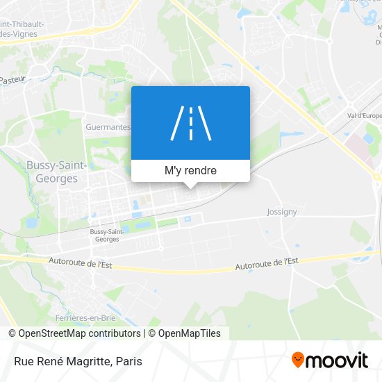 Rue René Magritte plan