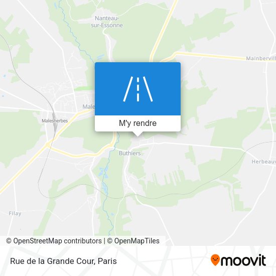 Rue de la Grande Cour plan