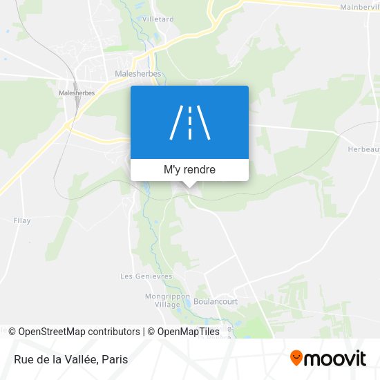 Rue de la Vallée plan