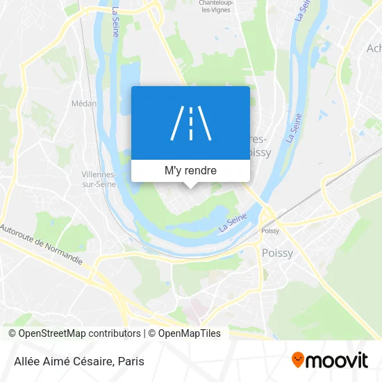 Allée Aimé Césaire plan