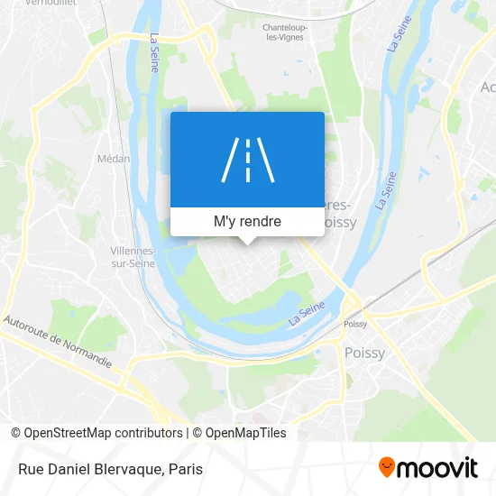 Rue Daniel Blervaque plan