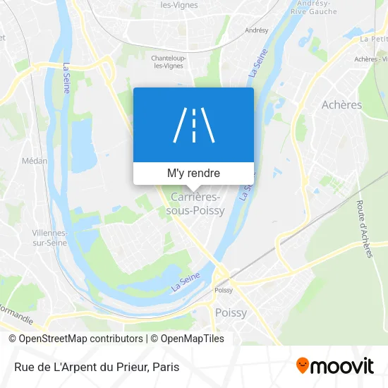 Rue de L'Arpent du Prieur plan