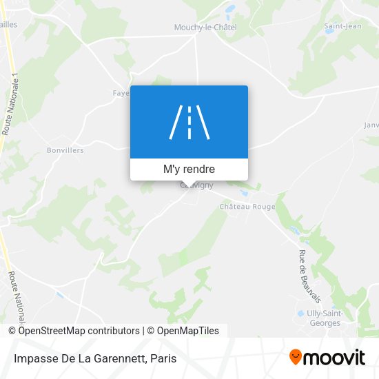Impasse De La Garennett plan
