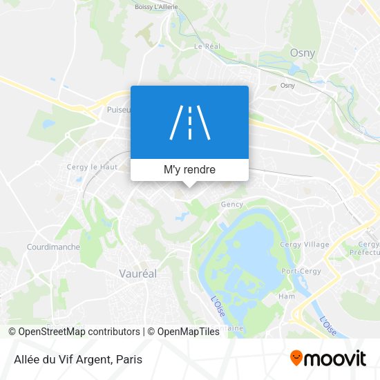 Allée du Vif Argent plan