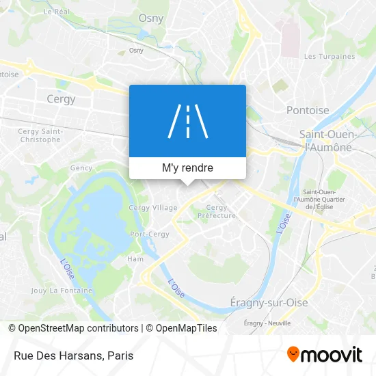 Rue Des Harsans plan