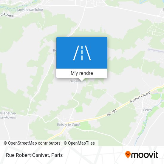 Rue Robert Canivet plan