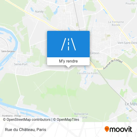 Rue du Château plan