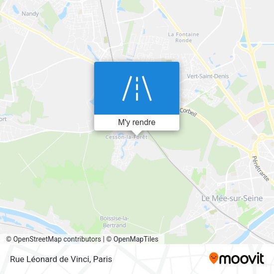 Rue Léonard de Vinci plan