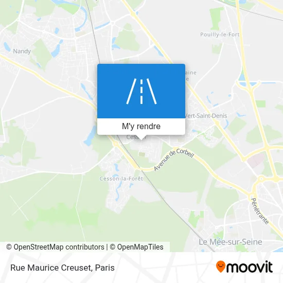 Rue Maurice Creuset plan