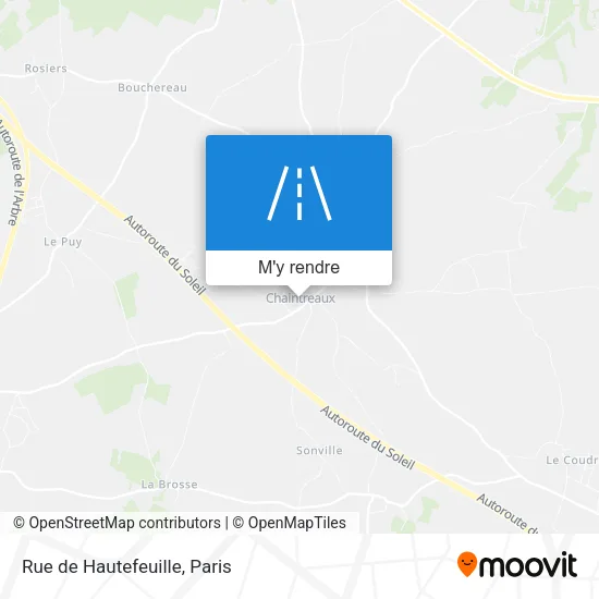Rue de Hautefeuille plan