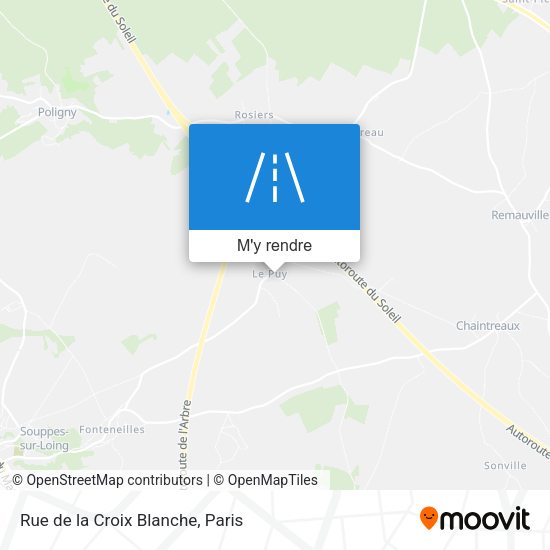 Rue de la Croix Blanche plan