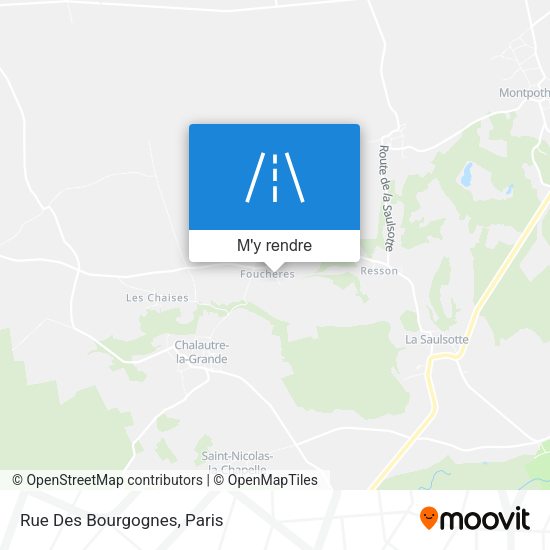 Rue Des Bourgognes plan