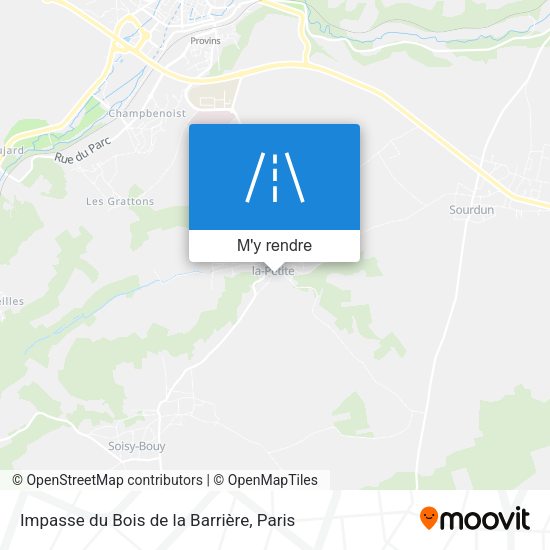 Impasse du Bois de la Barrière plan