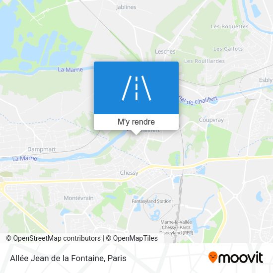 Allée Jean de la Fontaine plan