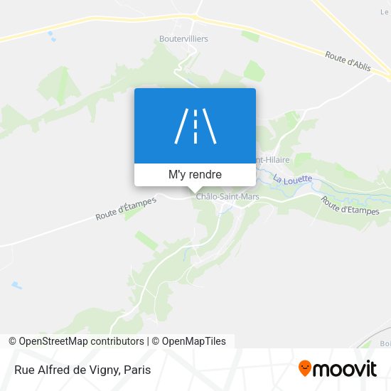 Rue Alfred de Vigny plan