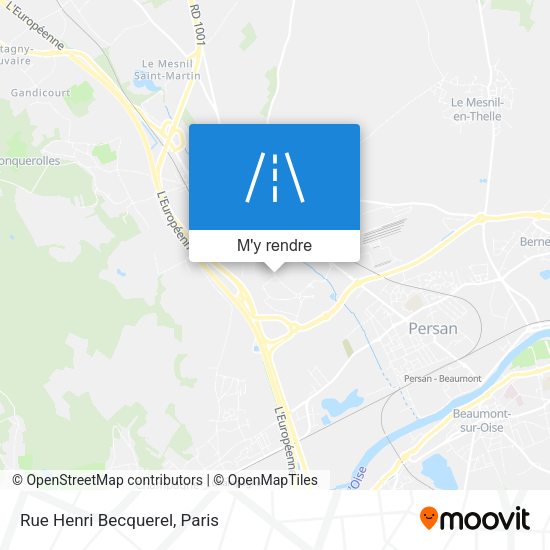 Rue Henri Becquerel plan