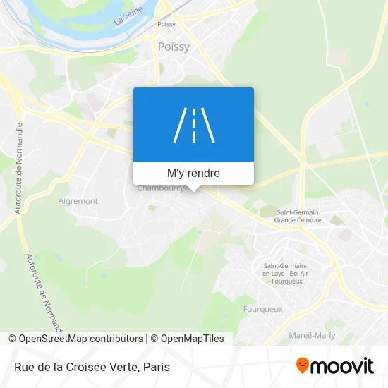Rue de la Croisée Verte plan