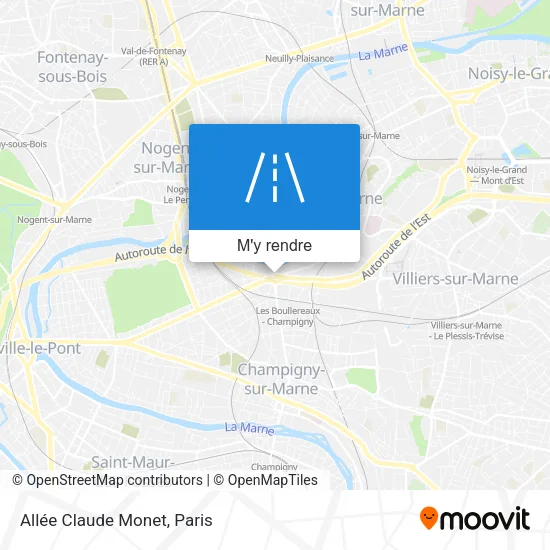 Allée Claude Monet plan