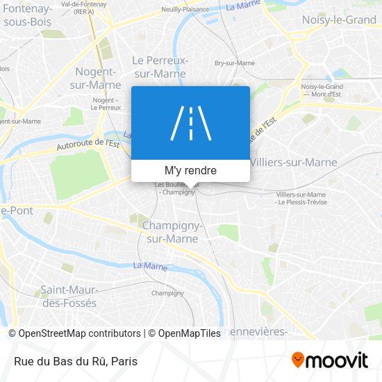 Rue du Bas du Rû plan