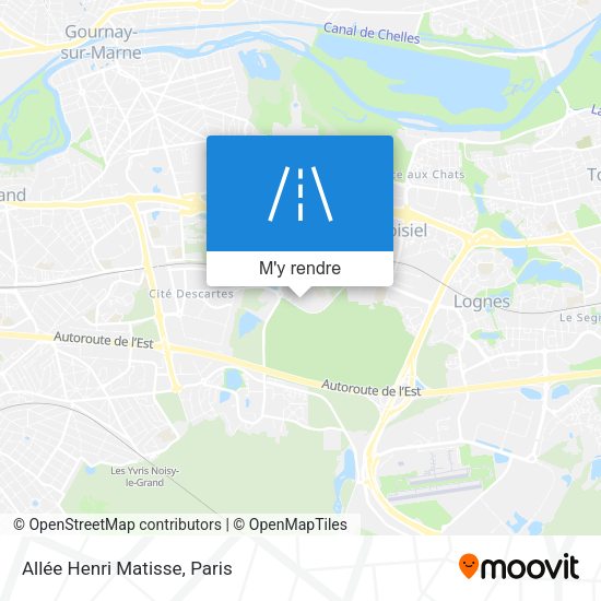 Allée Henri Matisse plan