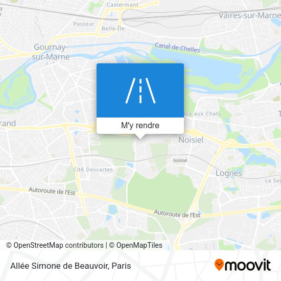 Allée Simone de Beauvoir plan