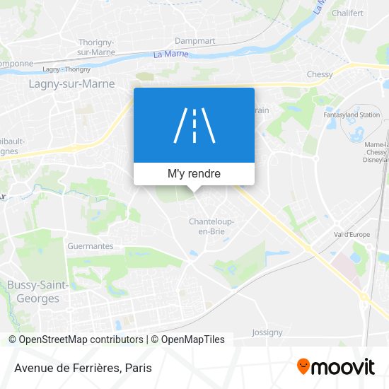 Avenue de Ferrières plan