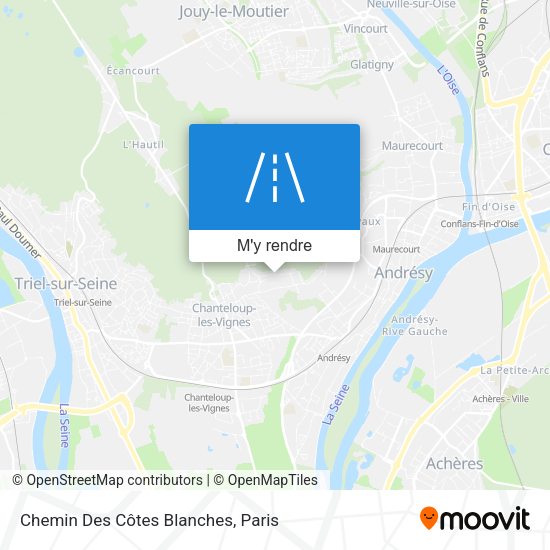Chemin Des Côtes Blanches plan