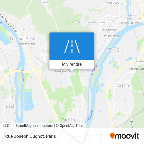 Rue Joseph Cugnot plan