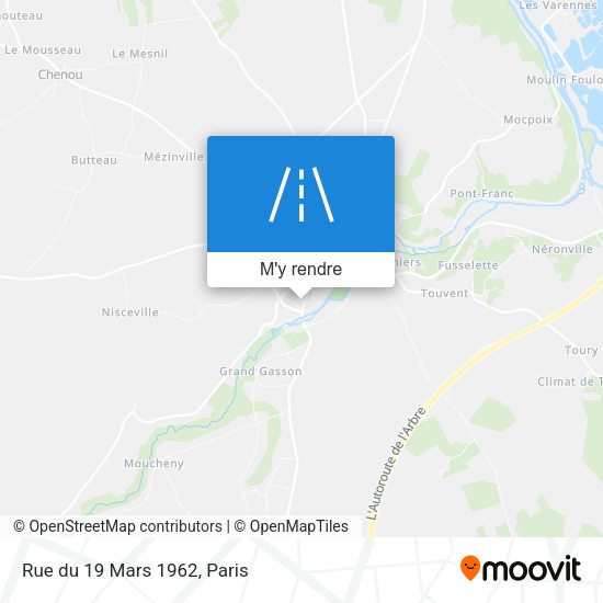 Rue du 19 Mars 1962 plan