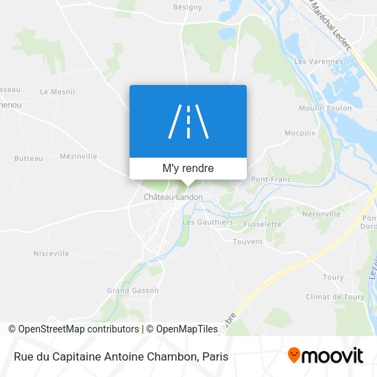 Rue du Capitaine Antoine Chambon plan