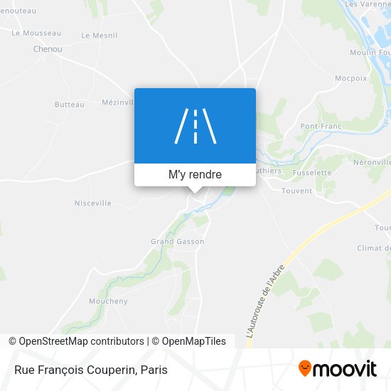 Rue François Couperin plan
