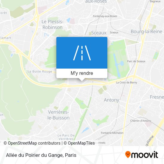 Allée du Poirier du Gange plan
