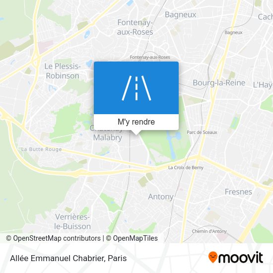 Allée Emmanuel Chabrier plan