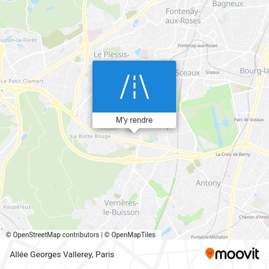 Allée Georges Vallerey plan