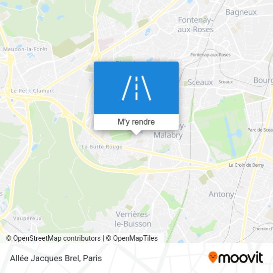Allée Jacques Brel plan