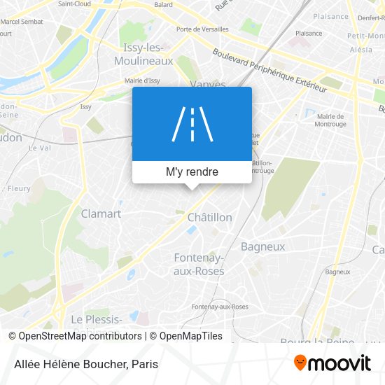 Allée Hélène Boucher plan