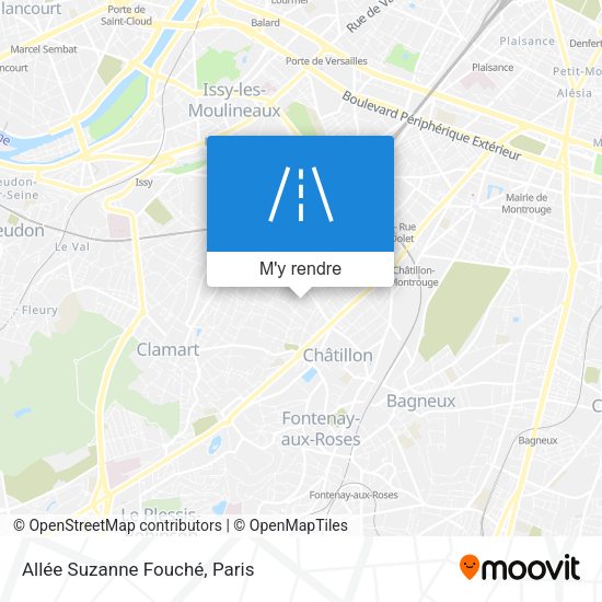 Allée Suzanne Fouché plan