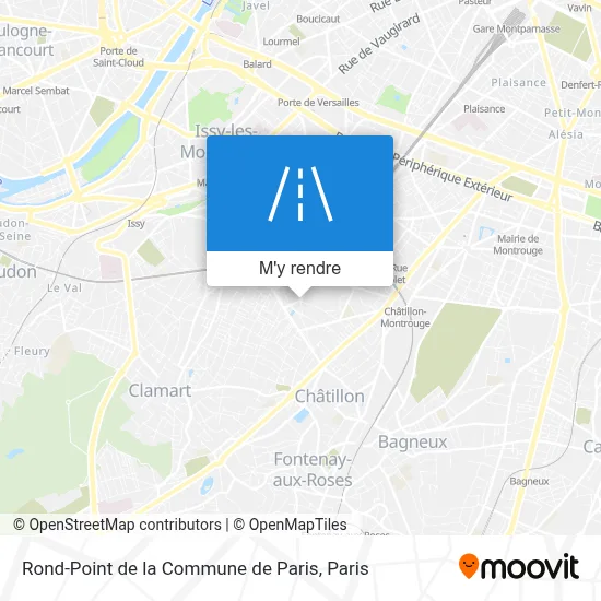 Rond-Point de la Commune de Paris plan