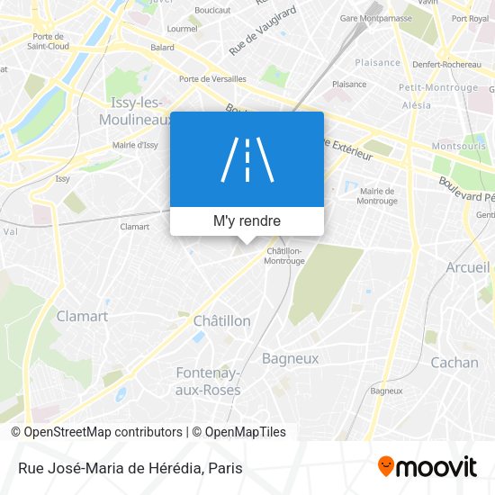 Rue José-Maria de Hérédia plan
