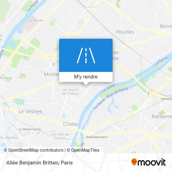Allée Benjamin Britten plan