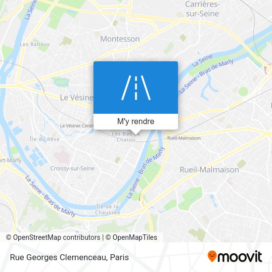 Rue Georges Clemenceau plan