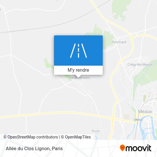 Allée du Clos Lignon plan