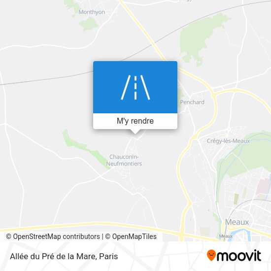 Allée du Pré de la Mare plan