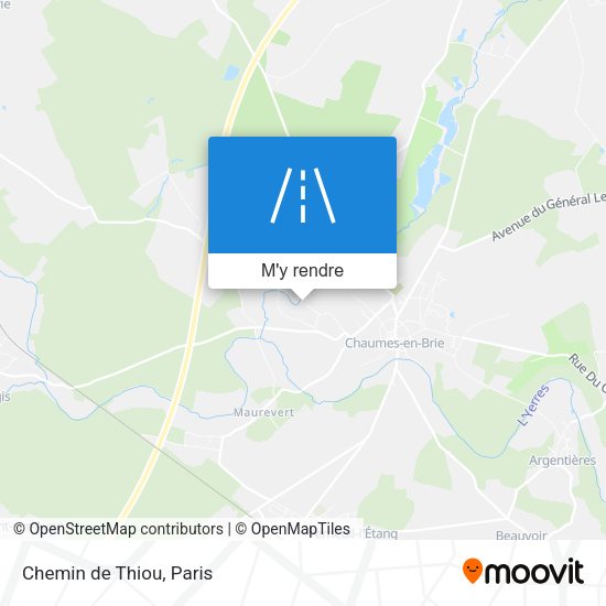 Chemin de Thiou plan