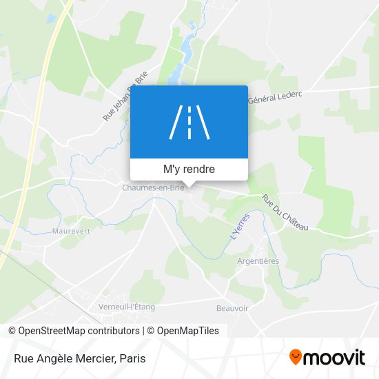 Rue Angèle Mercier plan