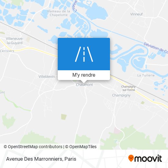 Avenue Des Marronniers plan