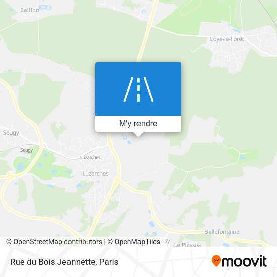 Rue du Bois Jeannette plan